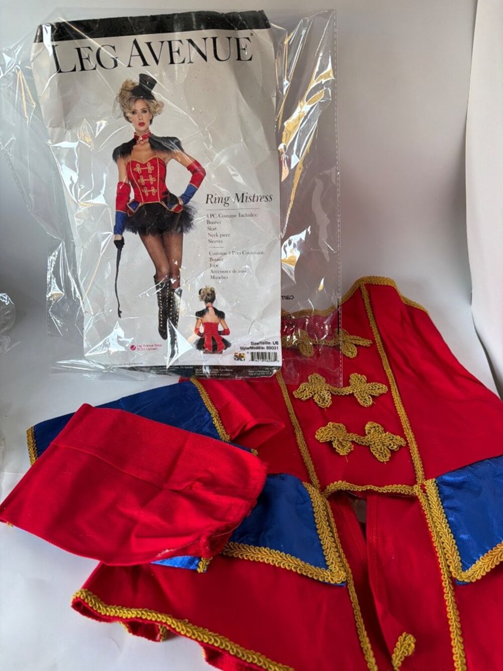 Leg Avenue Sexy Ringmaster Costume Ring Mistress Cosplay Set Size Large - Picture 2 of 8